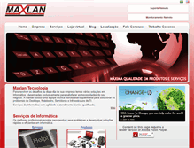 Tablet Screenshot of maxlan.com.br